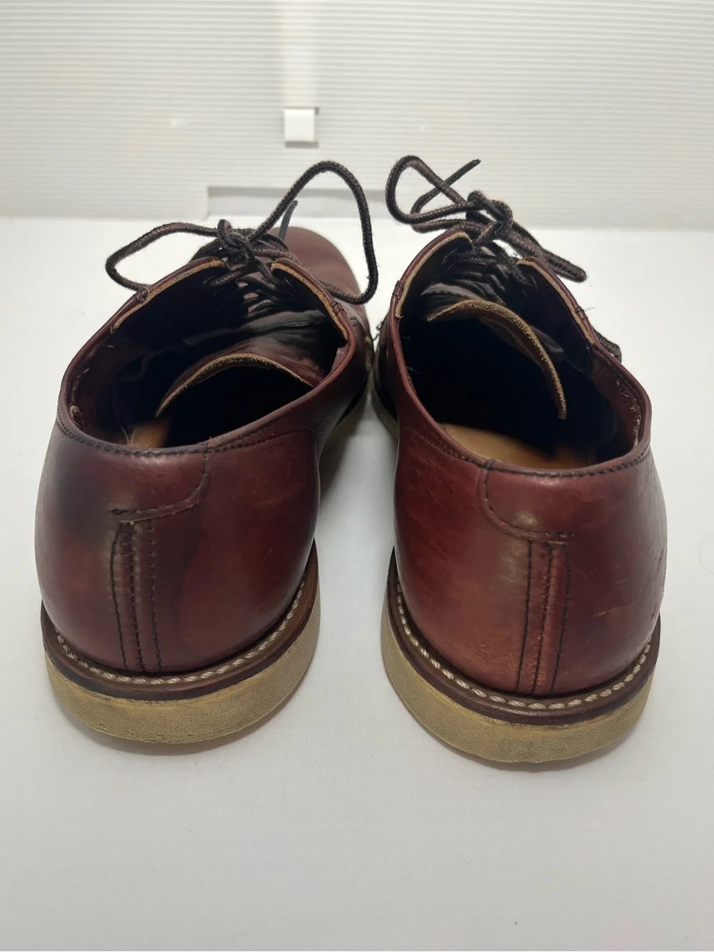 Red Wing 3117 Postman Oxford Oxblood Mesa Leather‎ Mens Size 10 D Discontinued